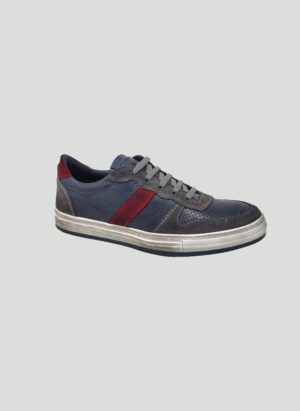 Atlanta Blue Handcrafted Sneakers.