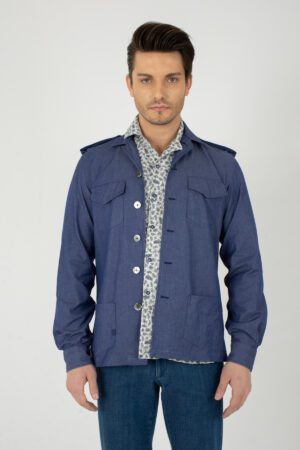 Chios Jacket Japanese Cotton/Sapporo Denim Blue