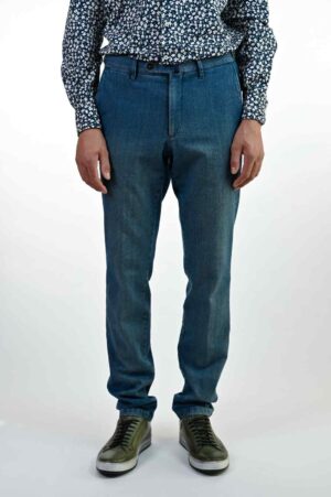 Five-Pocket Mid-Rise Jeans blue